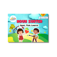 Noun Sorting Tick Cards for Kids – Montessori Reusable Grammar Learning Activity