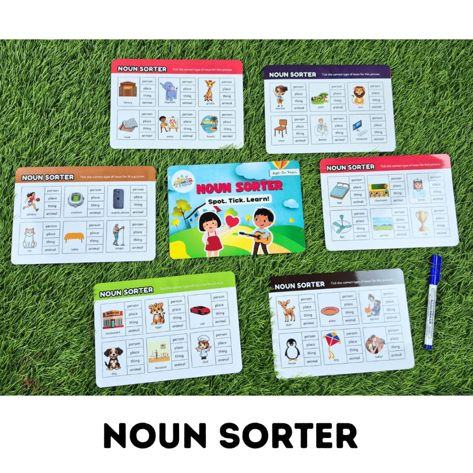 reusable noun flashcards for early learners