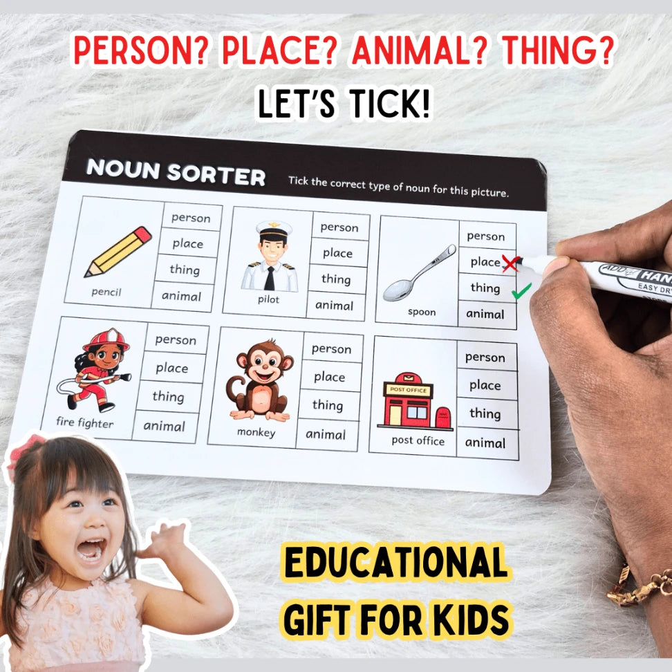 montessori inspired noun classification cards