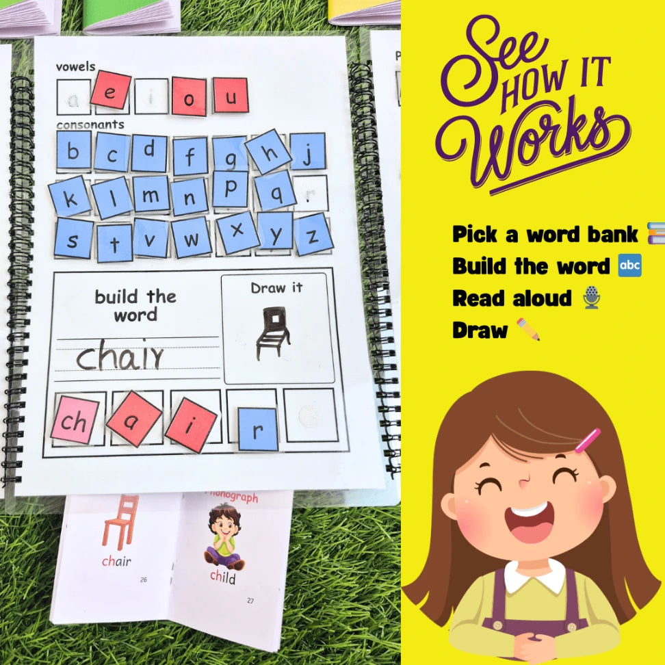 phonics reading practice at home