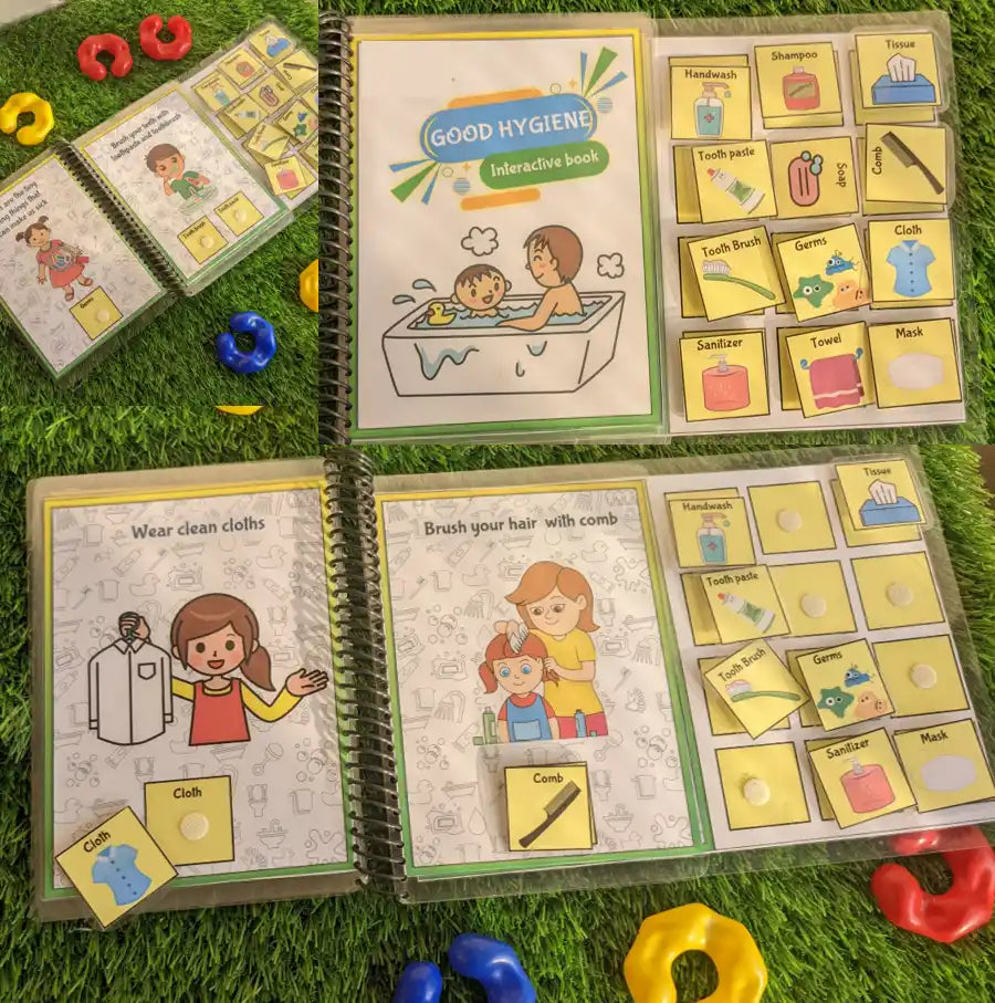 Good hygiene interactive busy book