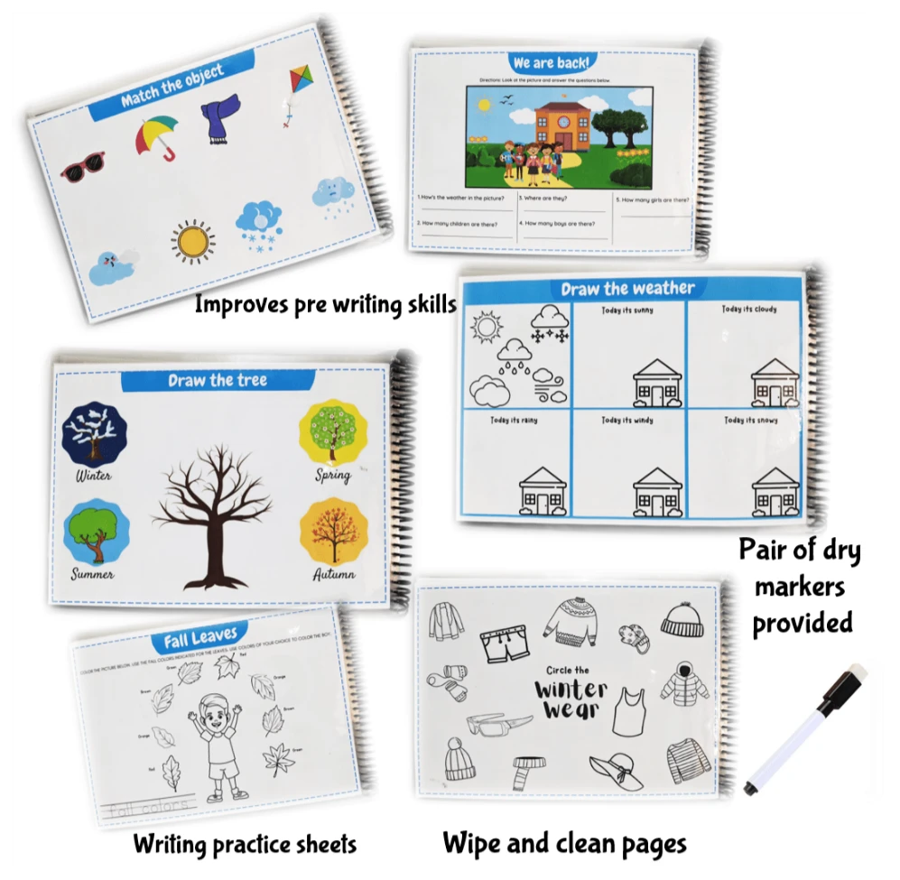 Weathers and seasons busy book