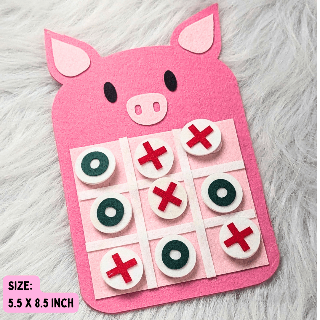 Reusable Felt Tic Tac Toe for Travel and Playdates
