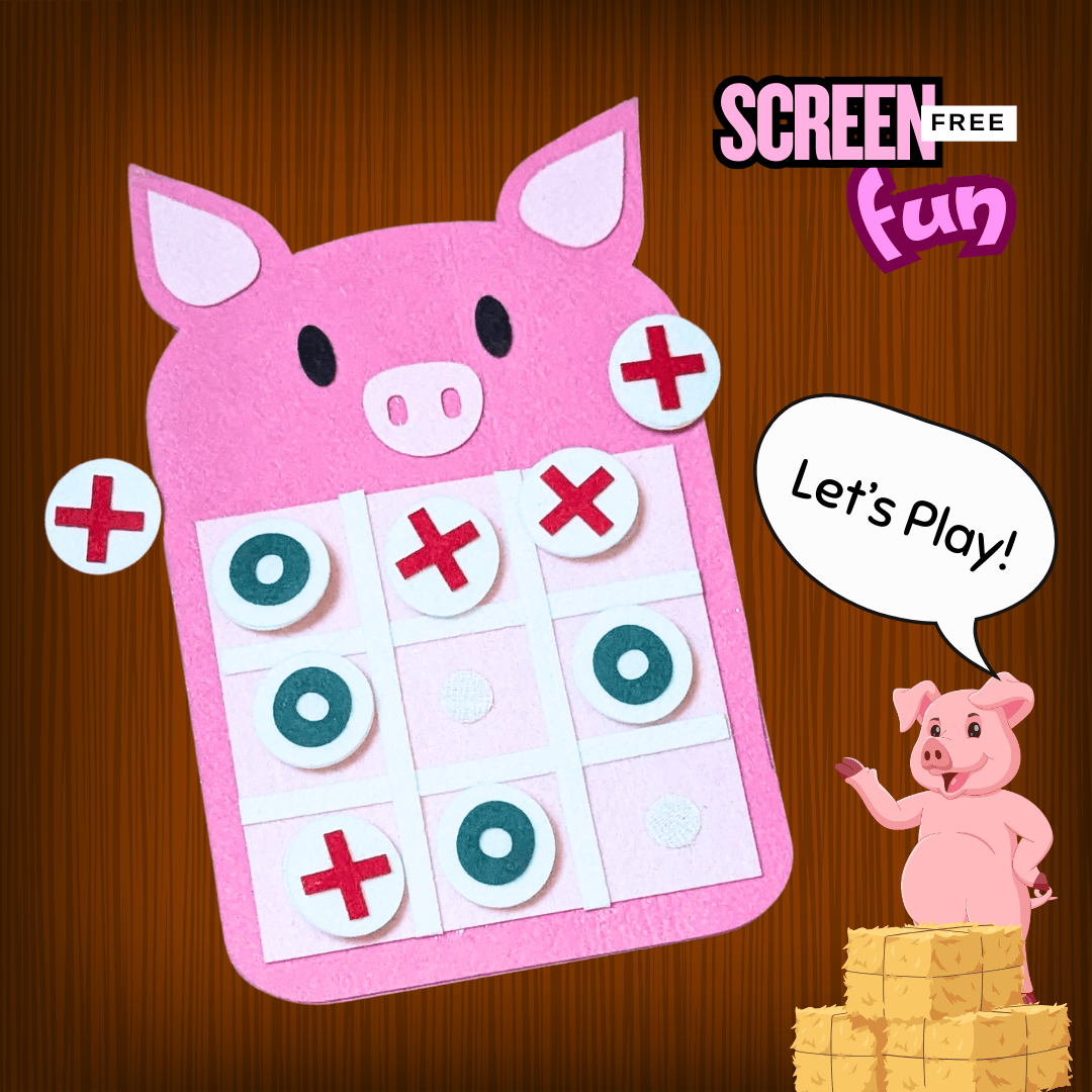 Educational Tic Tac Toe Game for Toddlers by The Toddler House