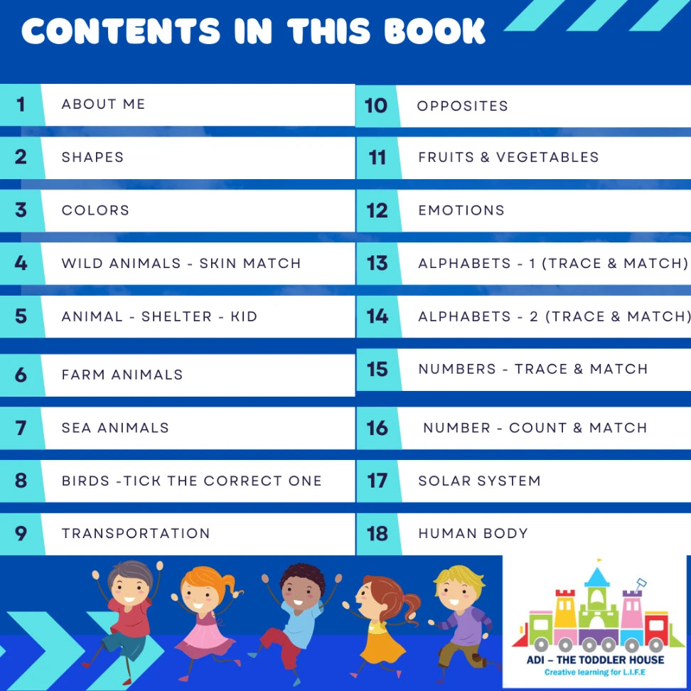 Preschool activities – A busy book for kids