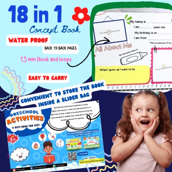 Preschool activities – A busy book for kids