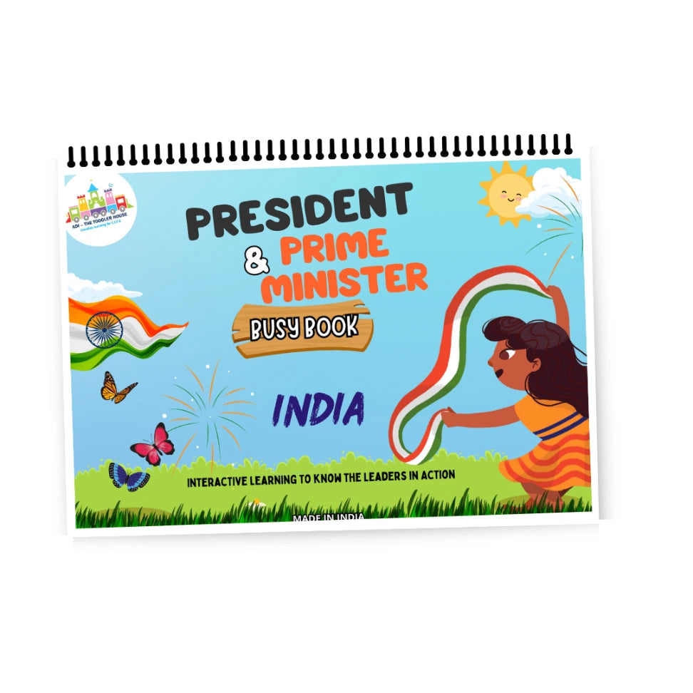 President and Prime minster of India – Preschool busy book