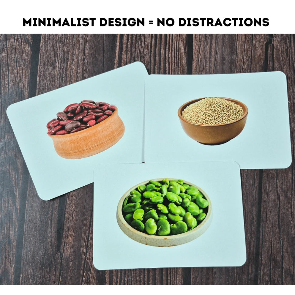Pulses and Cereals - Right Brain Flash Cards