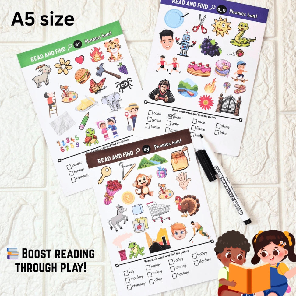 phonics word recognition cards