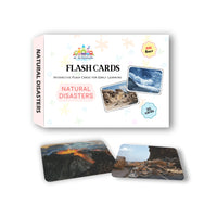 Natural Disasters Flash Cards for Kids – Real Image Earth Science Learning Cards | Montessori Geography & Vocabulary Set