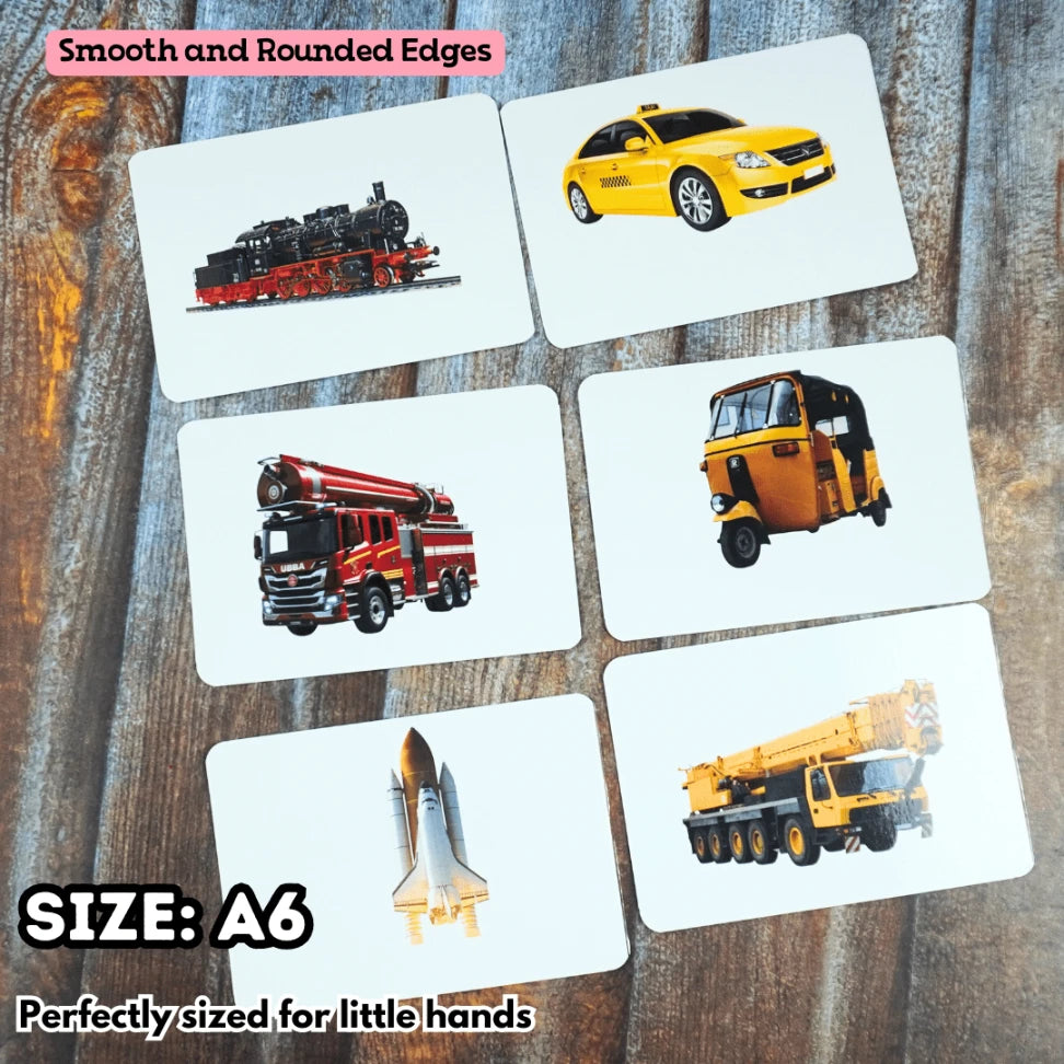 Vehicles - Right Brain Flash Cards