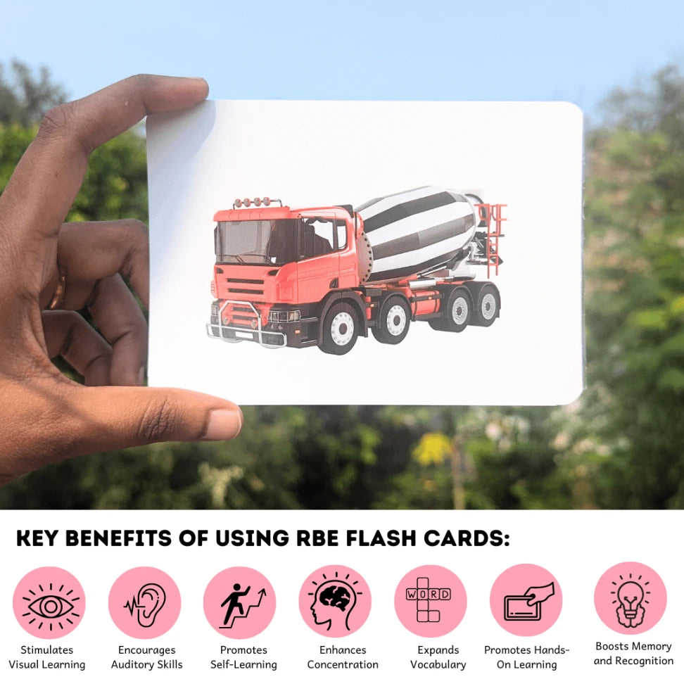 Vehicles - Right Brain Flash Cards