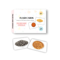 Pulses & Cereals Flash Cards for Kids | Real Food Right Brain Learning Cards