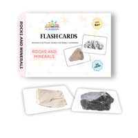 Rocks and Minerals Flash Cards for Kids – Real Image Geology Learning Set | Montessori Earth Science Educational Cards
