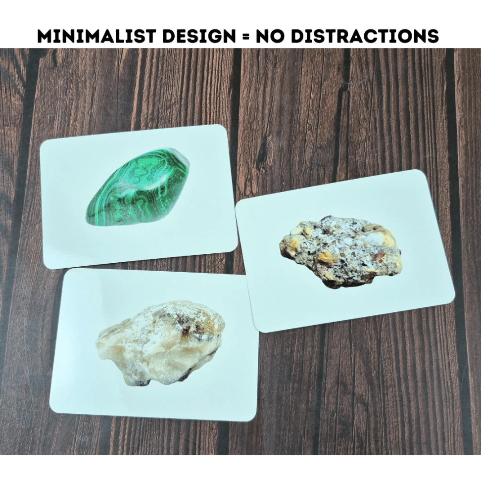 Rocks and Minerals - Right Brain Flash Cards