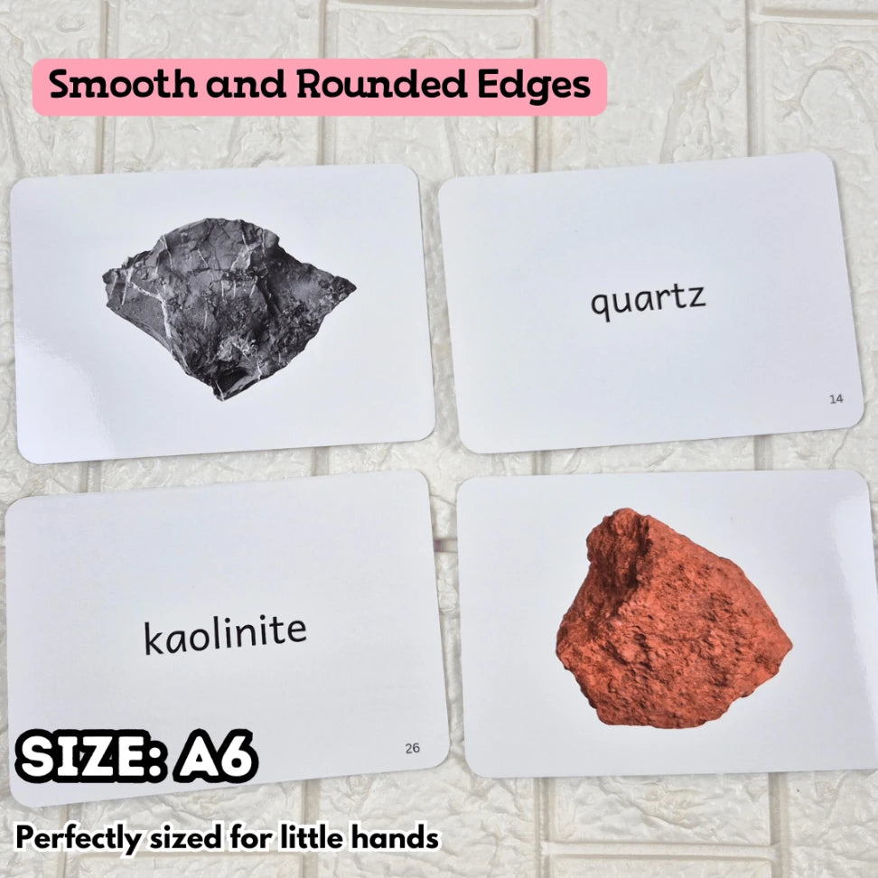 Rocks and Minerals - Right Brain Flash Cards