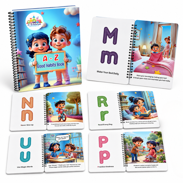 A–Z Good Habits Book for Kids | Daily Routine, Manners & Life Skills Learning Book (Age 2–6)