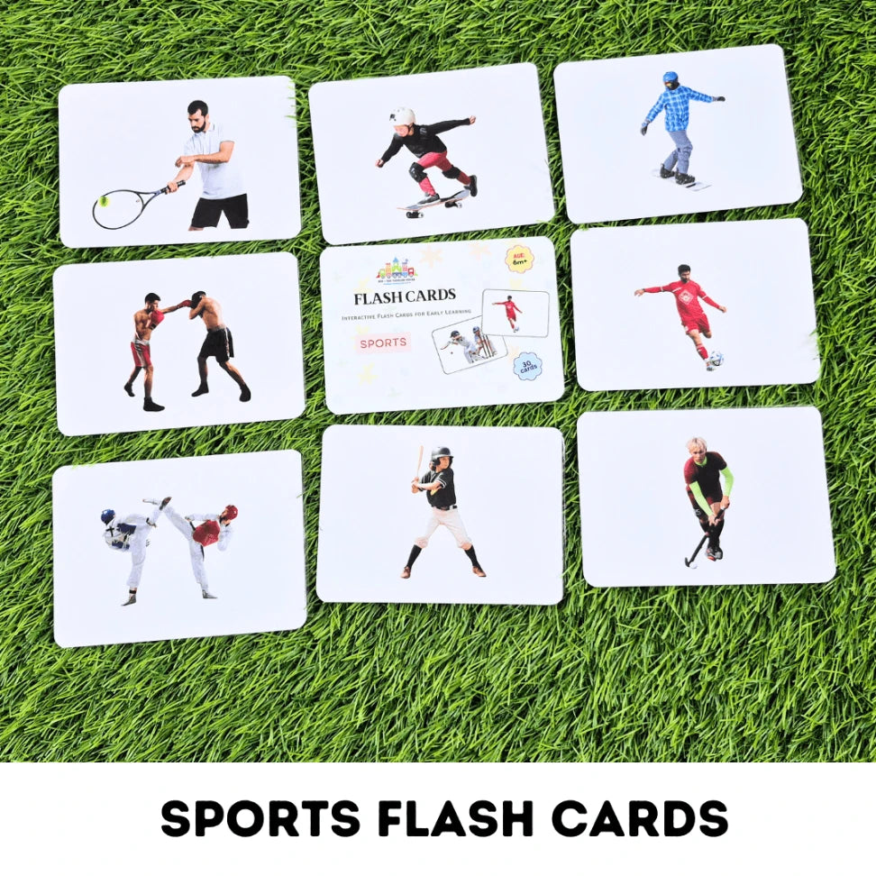 sports flashcards for kids learning