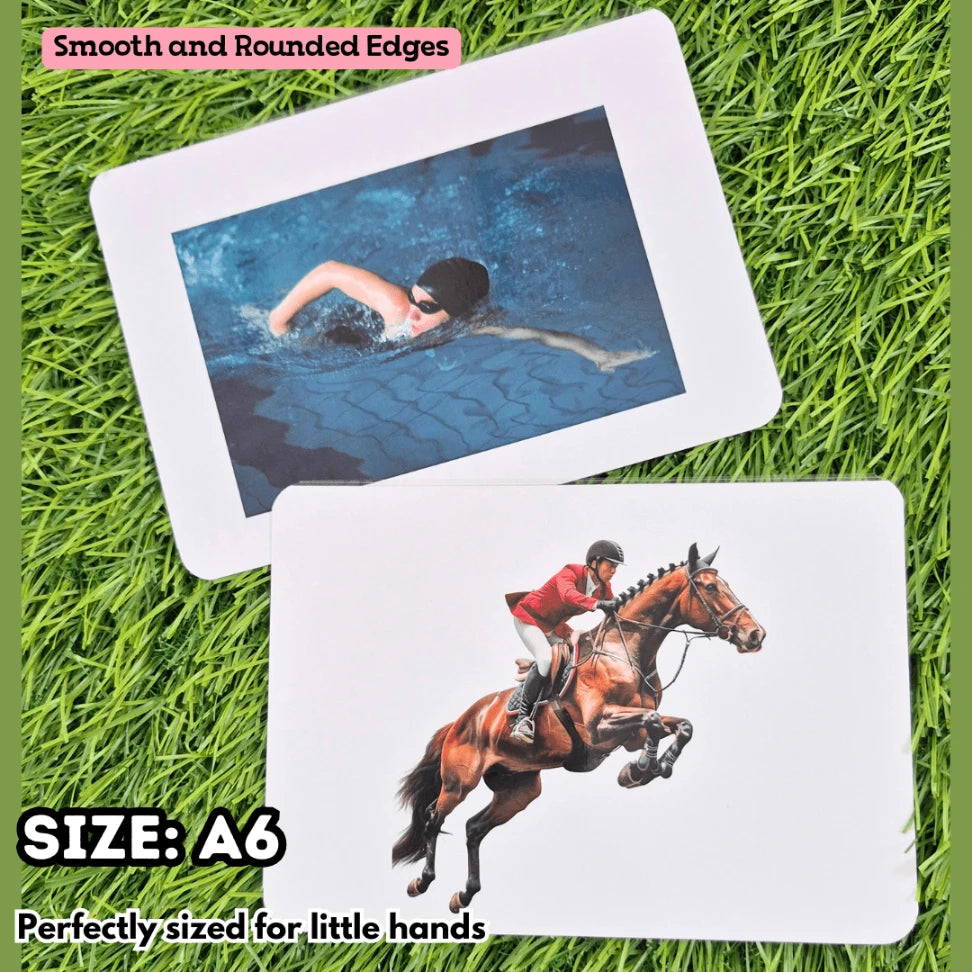 sports activity flashcards for 3 year olds