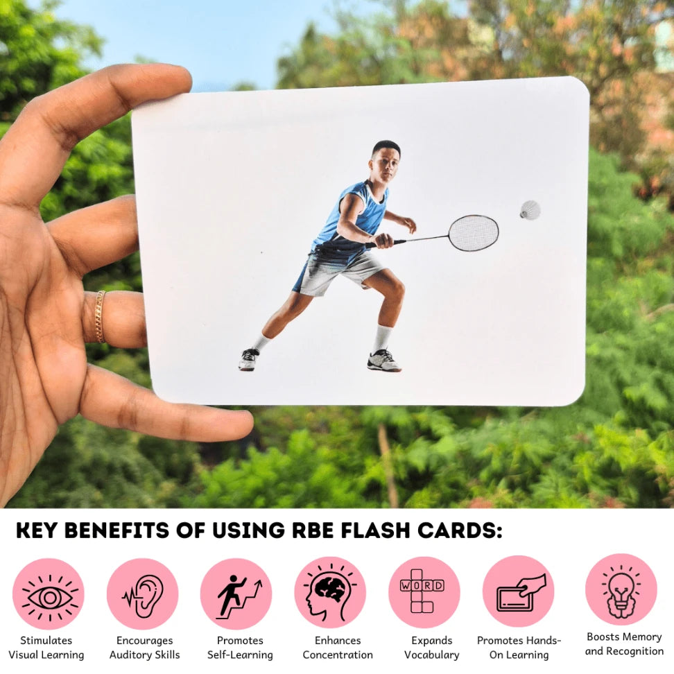 interactive sports flashcards for early childhood education
