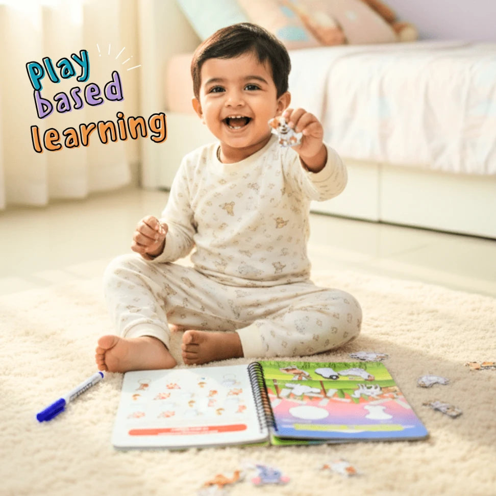 Tamil farm wild sea animals learning book for kids