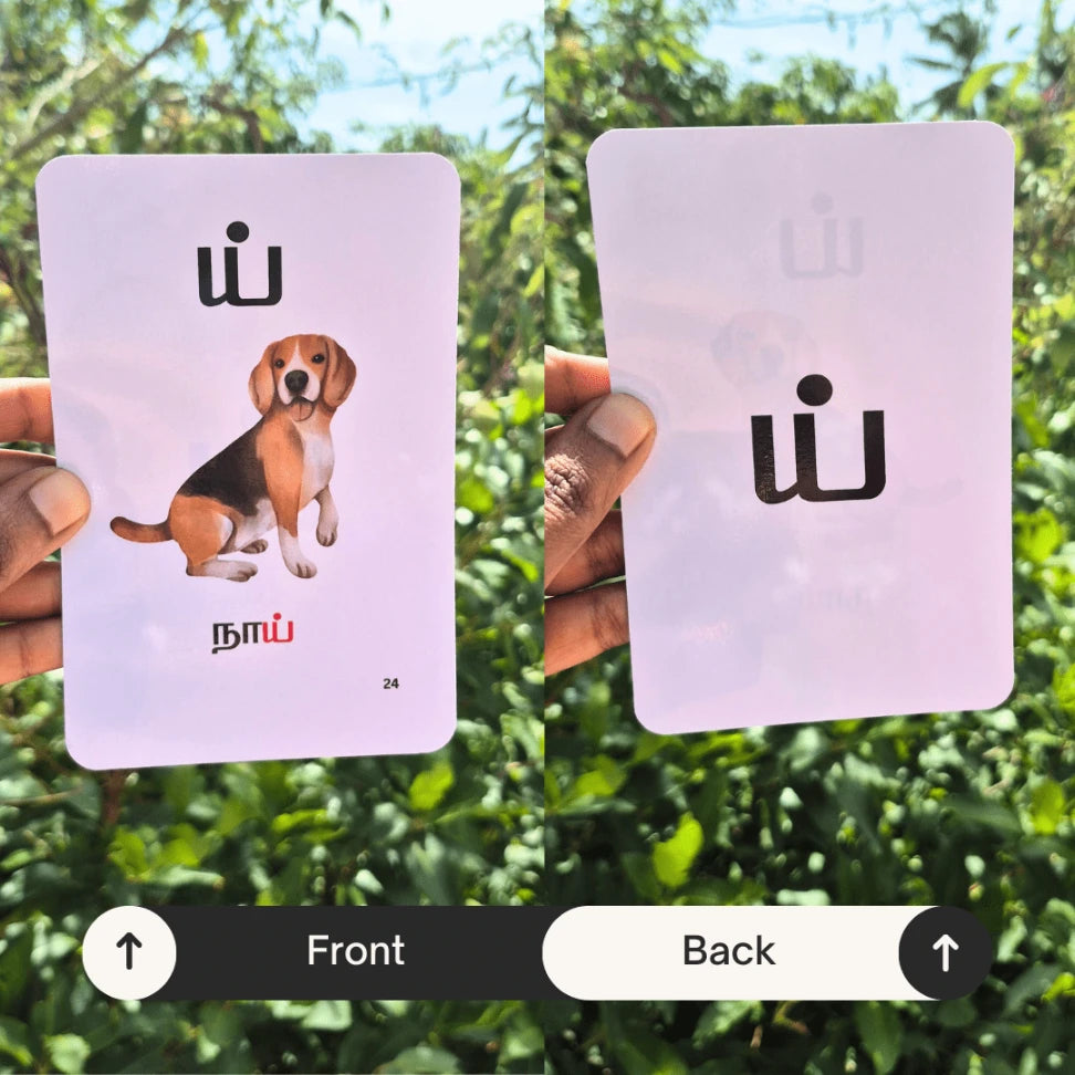 Tamil Arichuvadi Flash cards