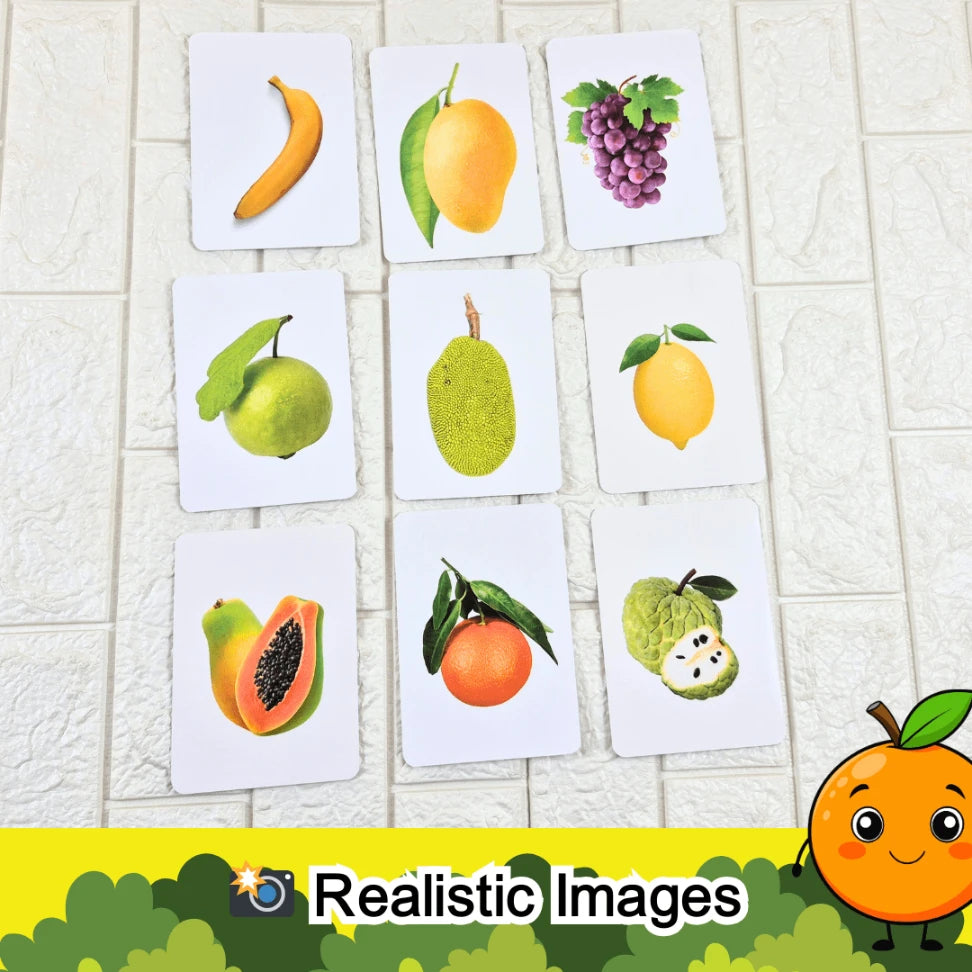 Tamil Fruits & Vegetables Flash Cards