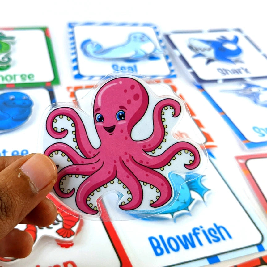Sea animals Activity Flash cards