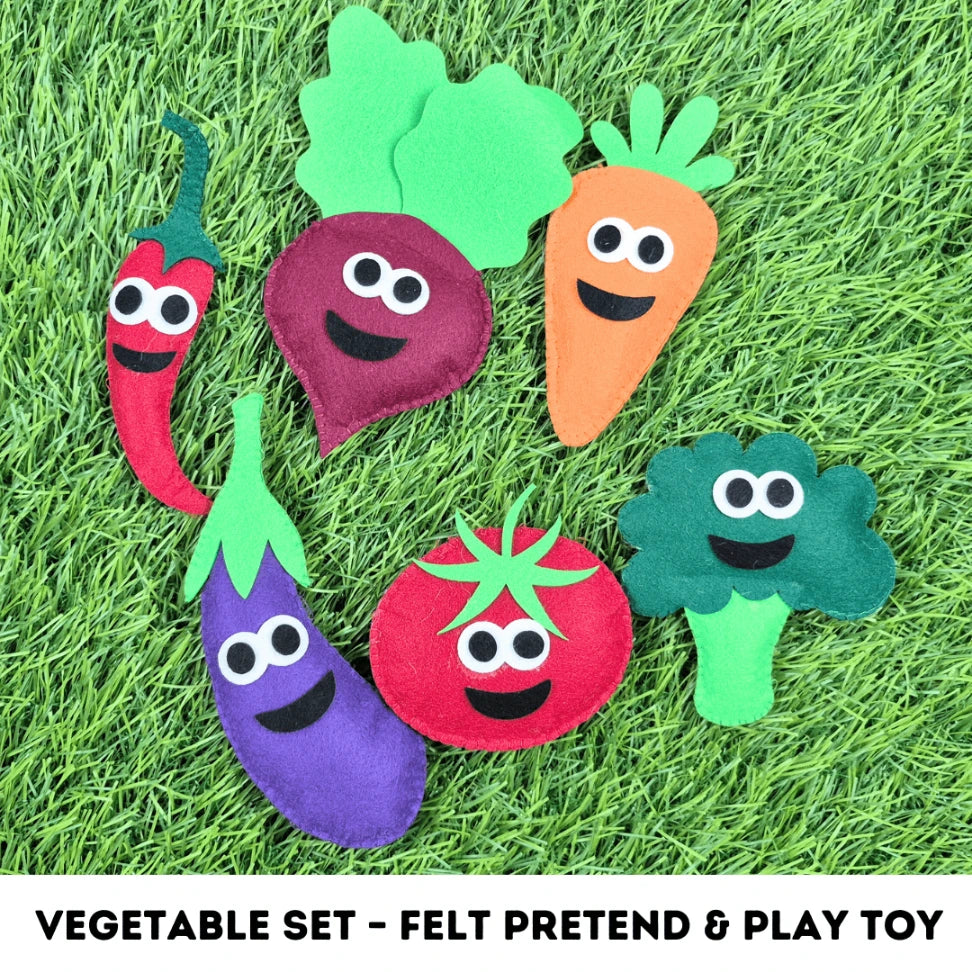 felt vegetable toy for toddlers