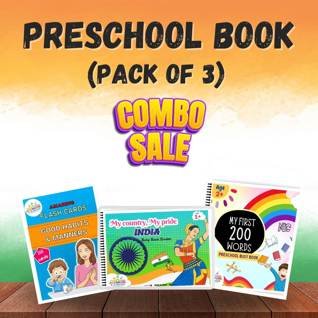 Preschool Book Combo 2 | Pack of 3 | Freedomsale