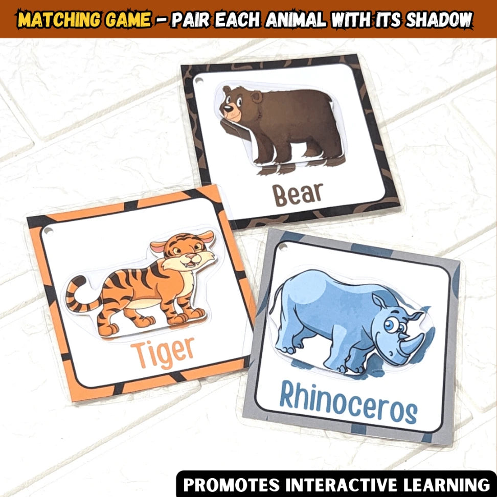 Wild Animals Activity Flash cards