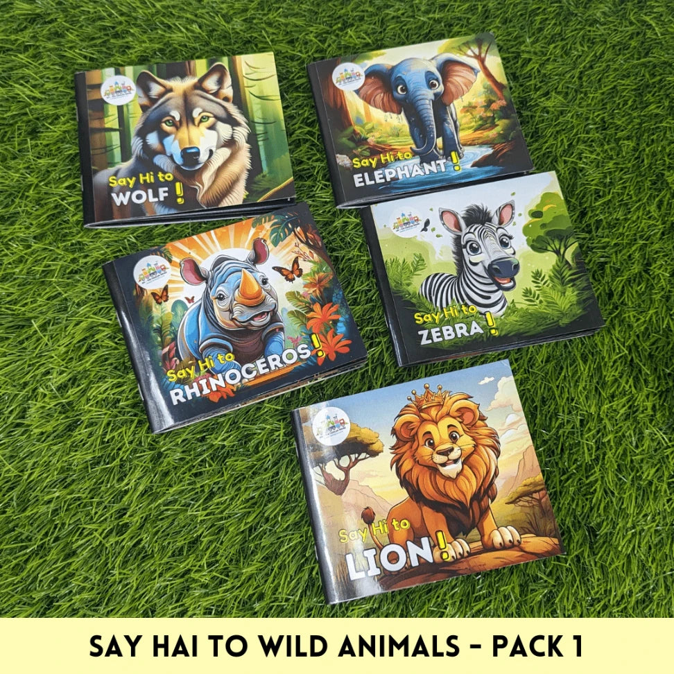 📚 Say Hi to Wild Animals – Pack 1