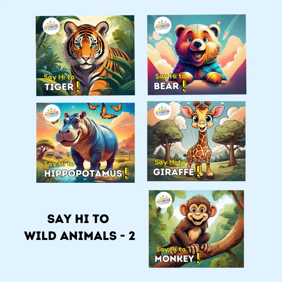 Say Hi to Wild Animals – PACK 2