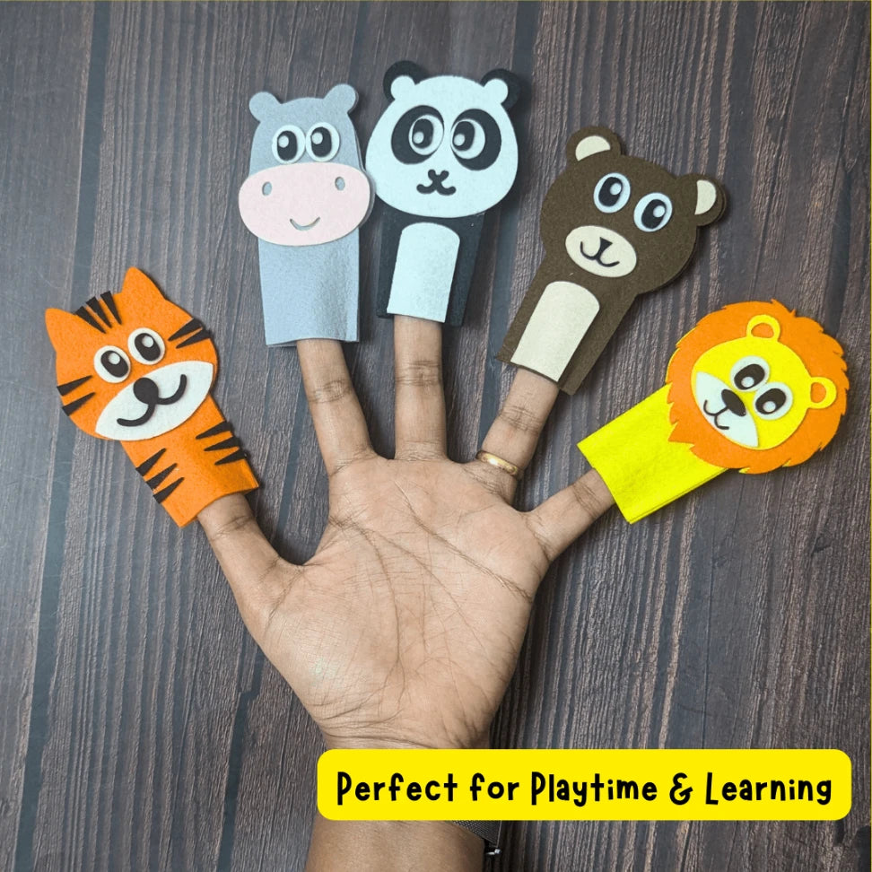 Montessori felt animal puppets