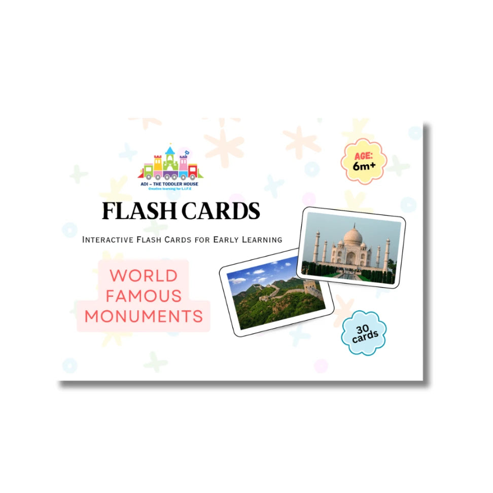 World Famous Monuments - Right Brain Flash Cards