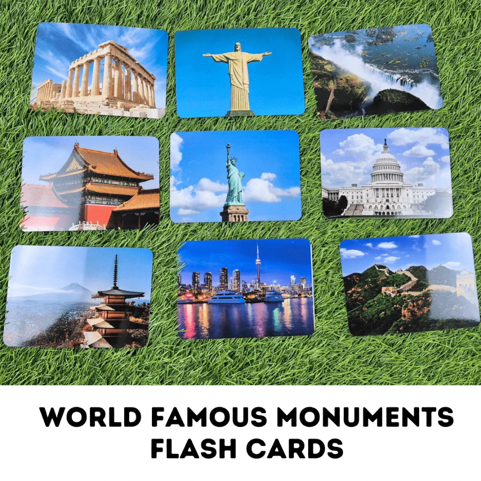 World Famous Monuments - Right Brain Flash Cards