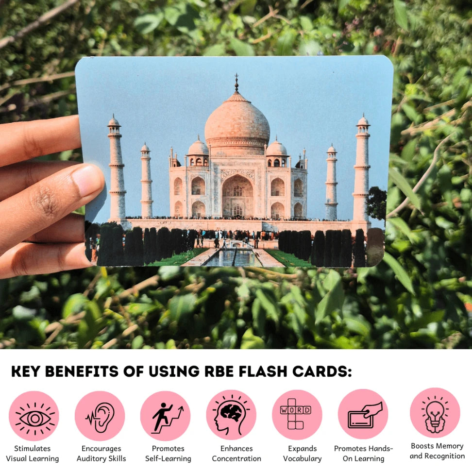 World Famous Monuments - Right Brain Flash Cards