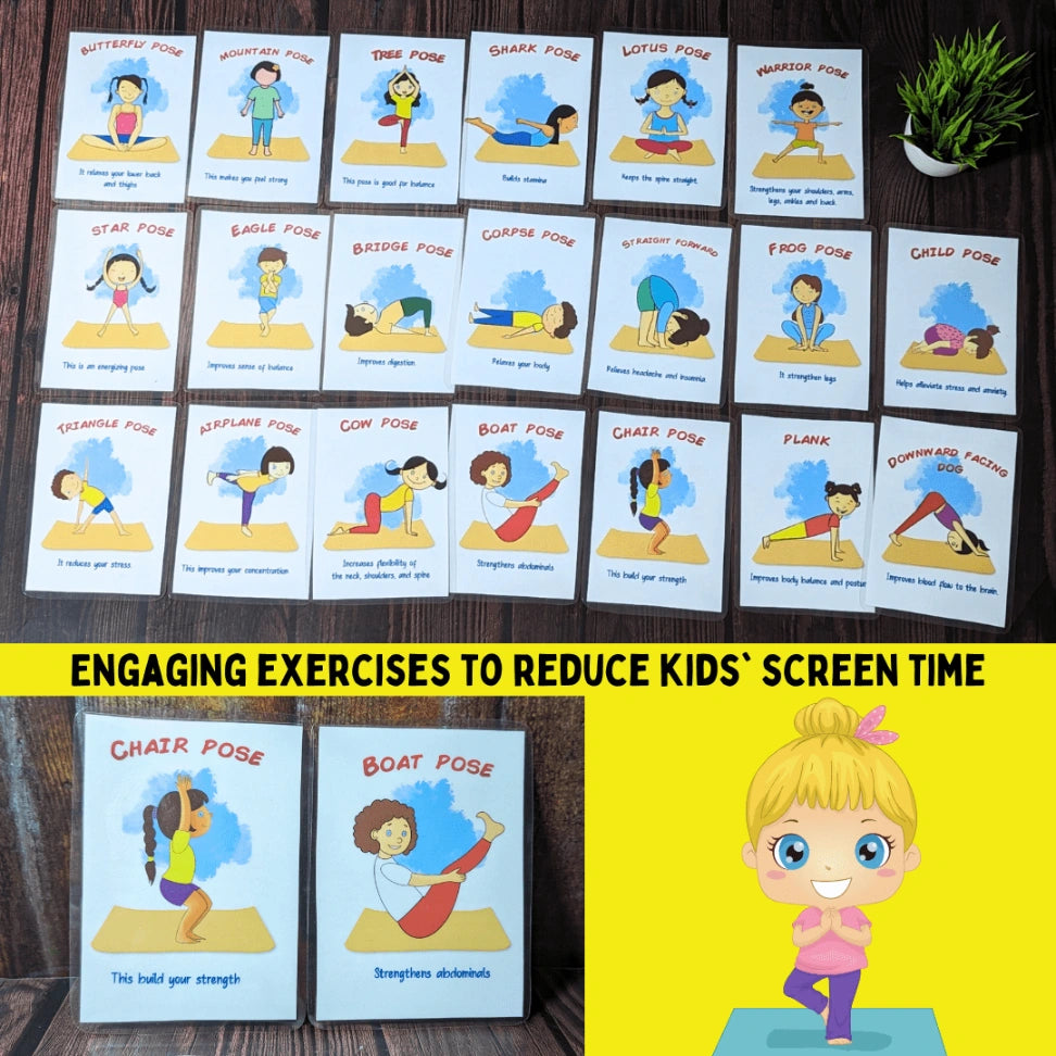 Yoga pose cards