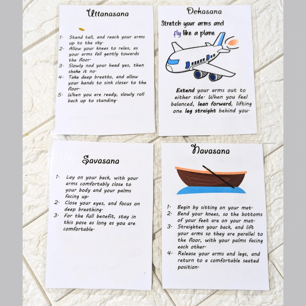 Yoga pose cards