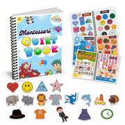 Montessori Quiet Book for Toddlers | 15-in-1 Reusable Busy Book | Ages 1–4
