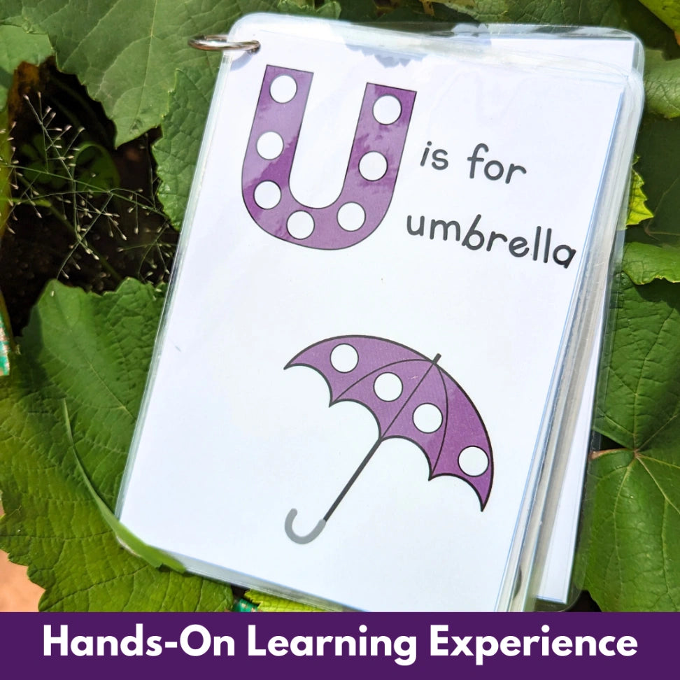 alphabet learning with coloring dots