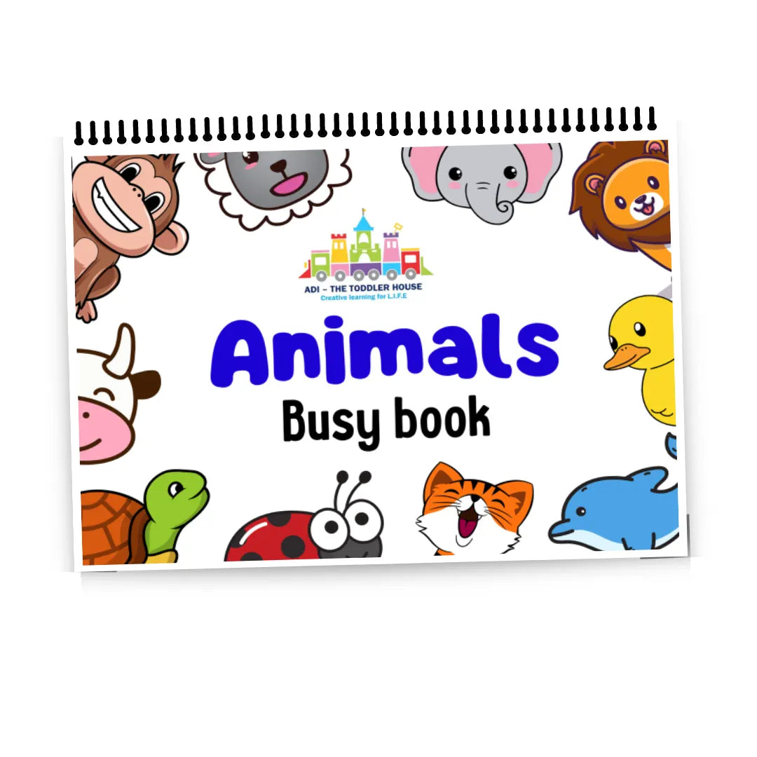 animal busy book for toddlers