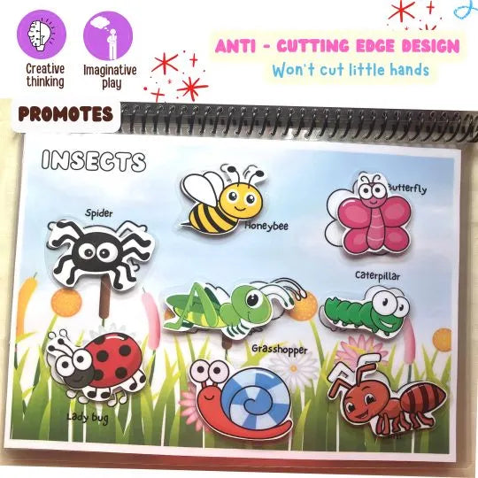 Animal shelter and baby animals busy book