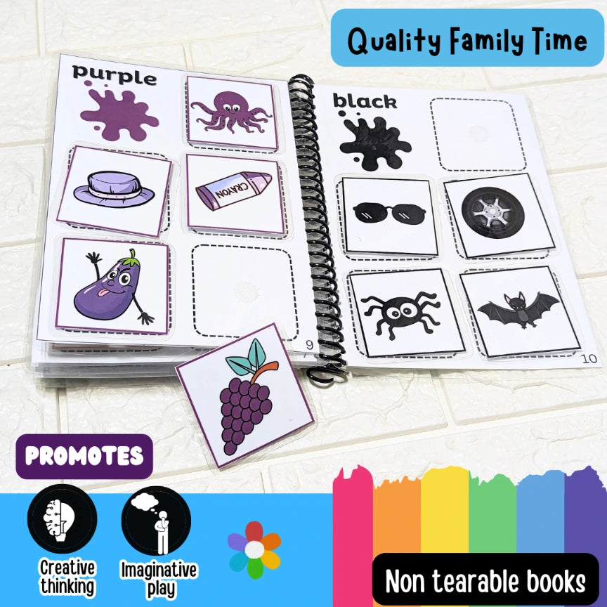 interactive color learning book