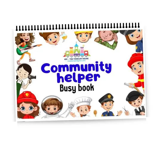 Community helpers busy book for toddlers