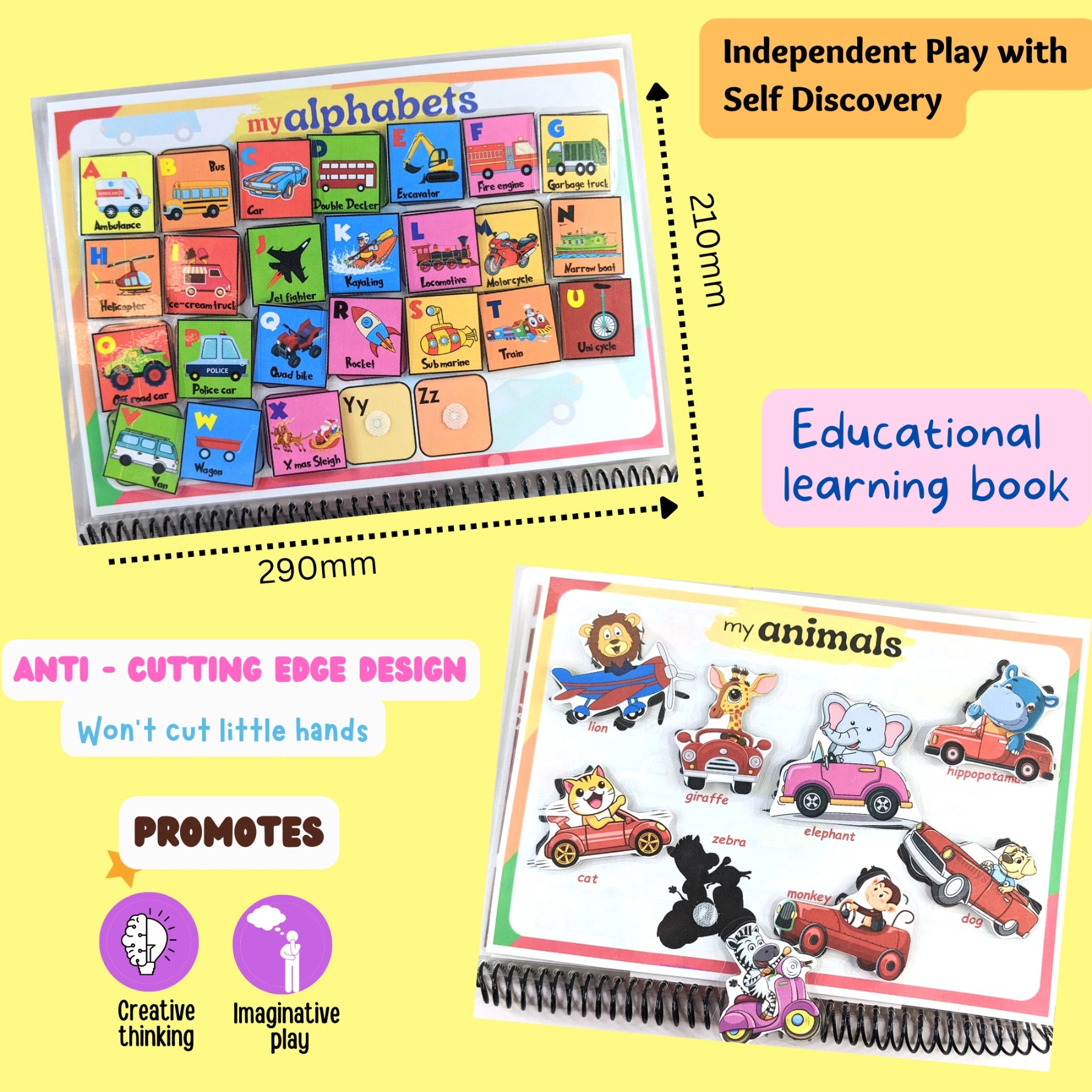 Laminated Busy Book for Early Learning