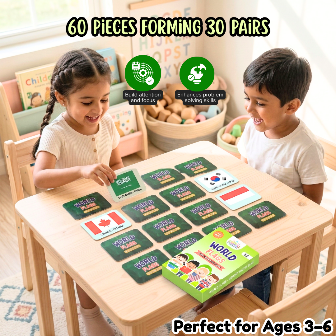 flag matching game for kids