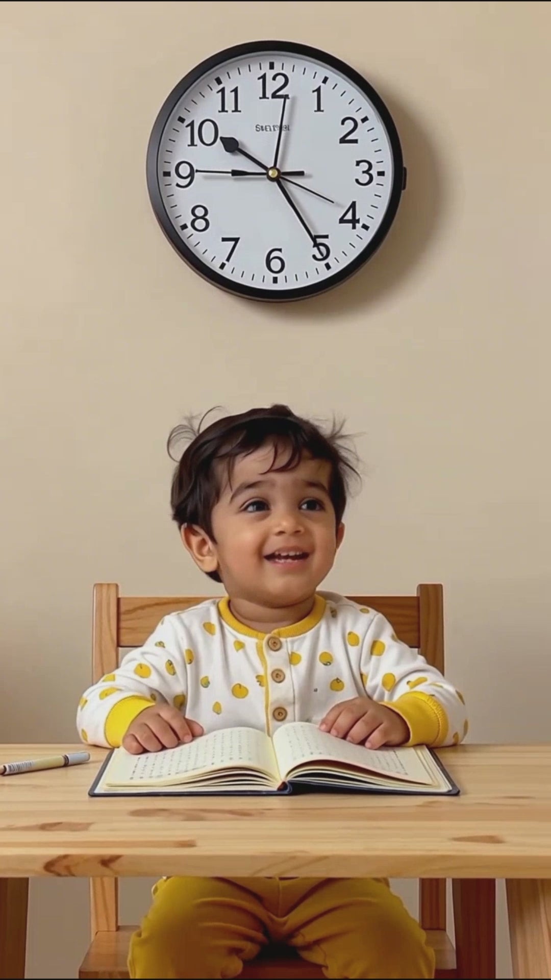 Analog clock practice cards for kids