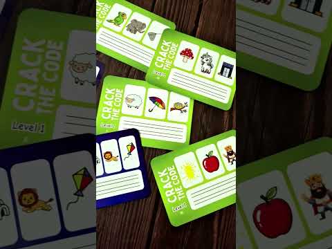 Crack the Code Phonics Word Builder Cards for Kids | Fun Reading & Spelling Activity
