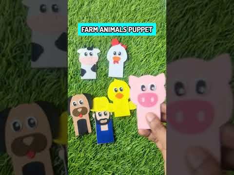 Farm Animal Felt Finger Puppets